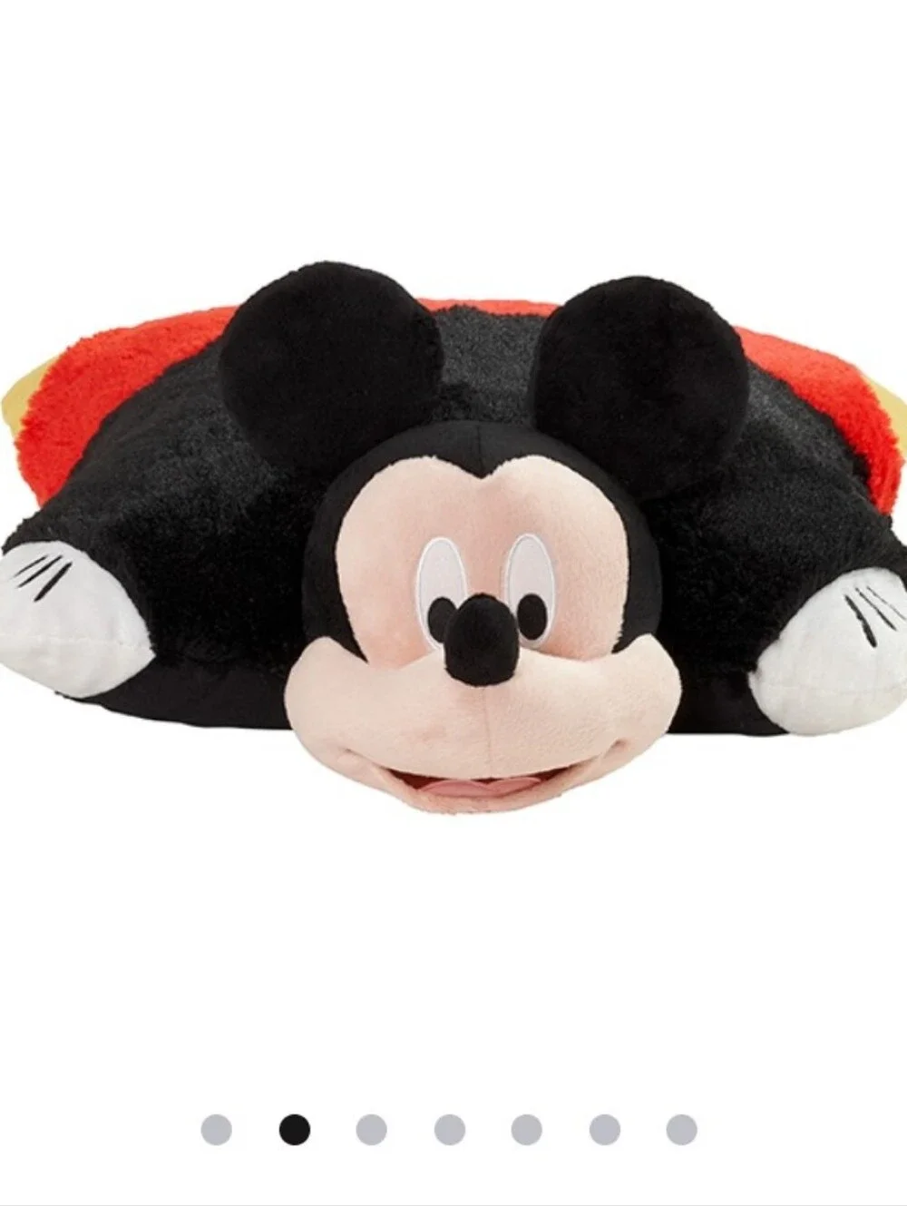 Disney Mickey Mouse Plush Pillow - Black, Red, Yellow